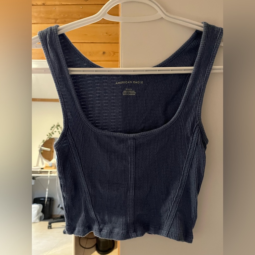 American Eagle Outfitters Navy Tank Top